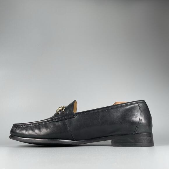 Cole Haan Pinch Men’s 9 W Black Leather Slip On Lincoln Bit Loafers Dress Shoes - Picture 7 of 9